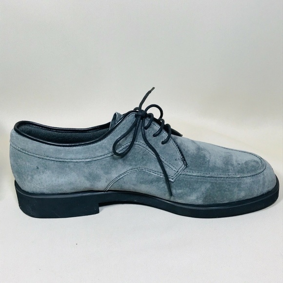 Stuart McGuire Gray Suede Leather Laceup Shoes 9B main image 4